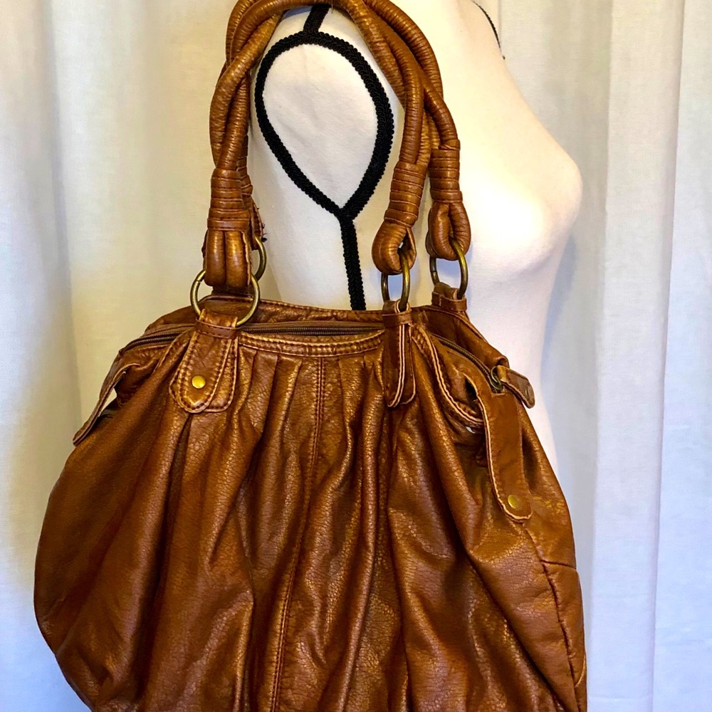 Black Poppy‎ Faux Leather handbag